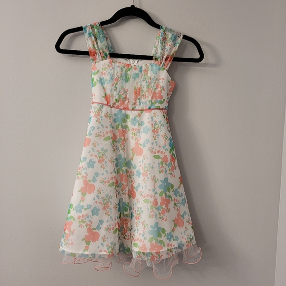 La Princess Girls Pretty Floral Dress Sz 6 - Picture 2 of 11